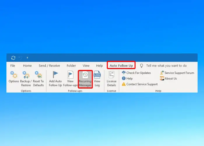 Configurar y enviar correos electrónicos recurrentes en Outlook