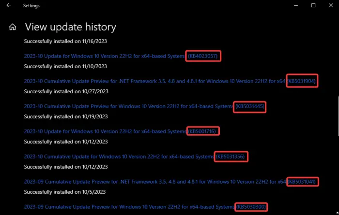 0x80188309 Windows Update error