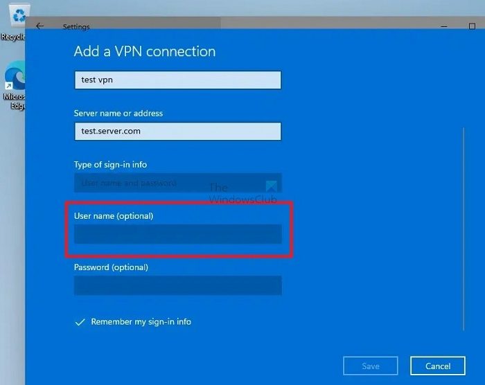 VPN Override Client Connection