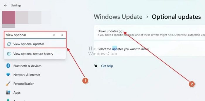 Ver actualizaciones opcionales en Windows