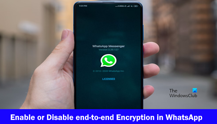 end-to-end Encryption in WhatsApp