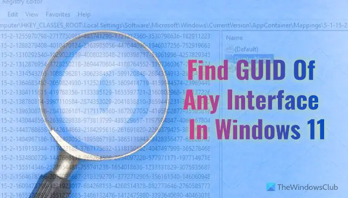 How to find GUID in Windows 11