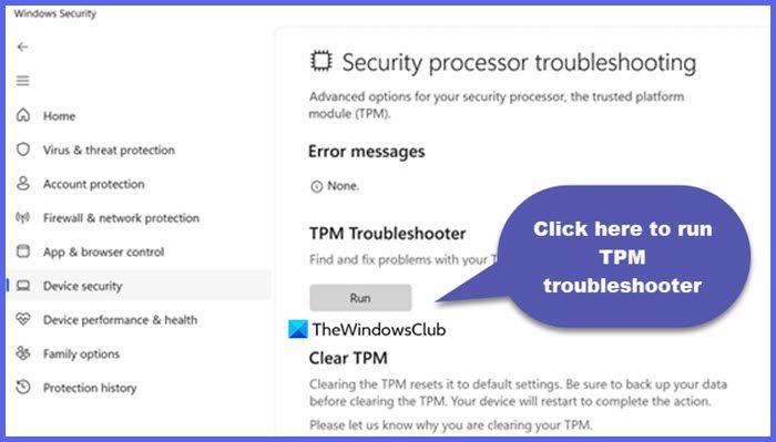 How to Run TPM Troubleshooter in Windows 11