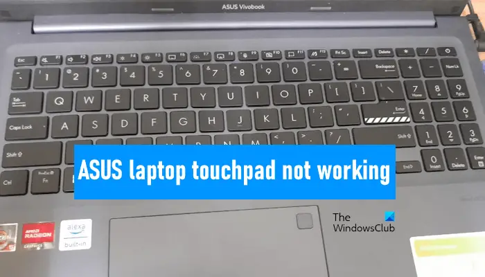 ASUS laptop touchpad not working