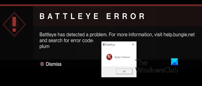 BATTLEYE Error Code Plum in Destiny 2 [Fix]