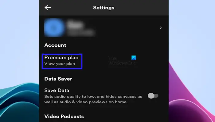 Check spotify premium on phone
