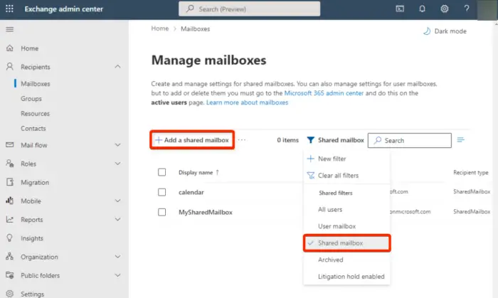 Create-a-shared-mailbox