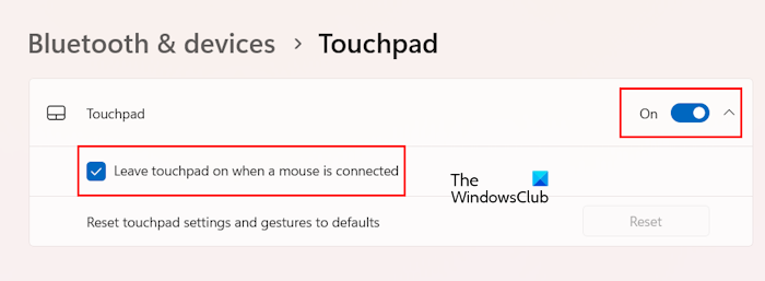 Enable ASUS touchpad through system Settings