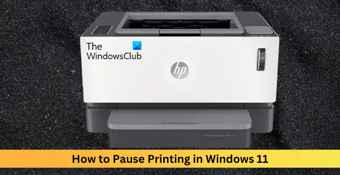 How to Pause Printing in Windows 11