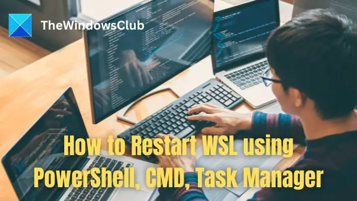Cómo reiniciar WSL usando PowerShell, CMD, Administrador de tareas