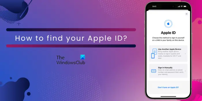 How to find your Apple ID