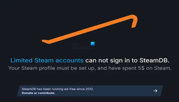 Limited Steam Accounts