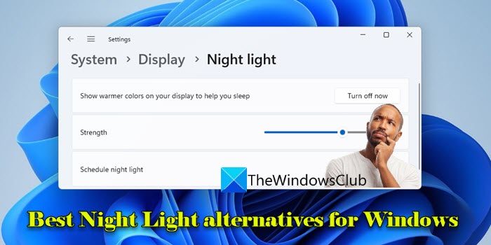 Night Light alternatives for Windows