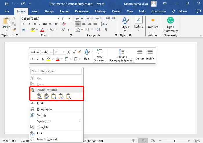 How to duplicate a page in Word
