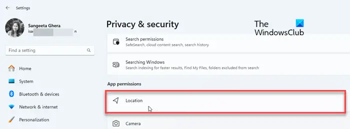 Configuración de privacidad y seguridad