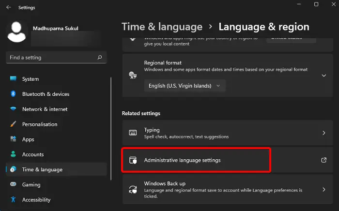 cambiar el idioma en la pantalla de bloqueo de Windows