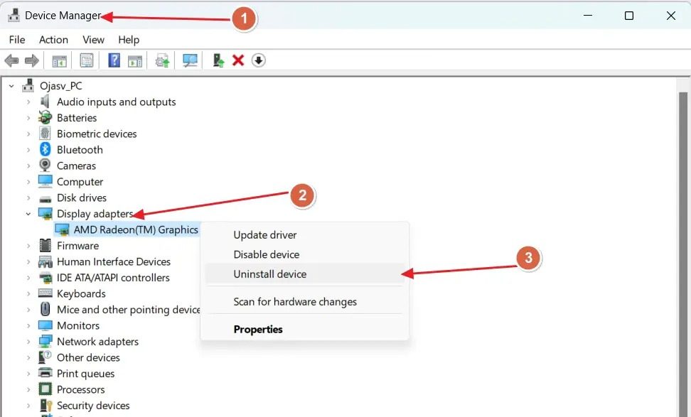 Uninstall Gpu In Windows Device Manager