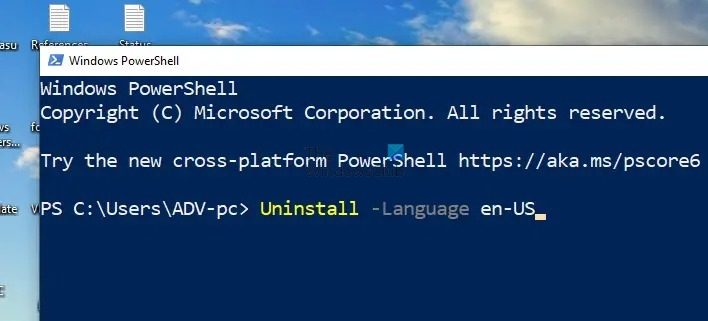 Uninstall Language Pack Windows
