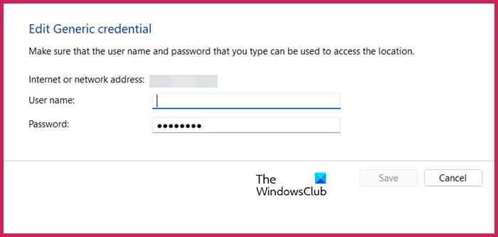 Actualizar las credenciales de inicio de sesión de la unidad de red en Windows 11