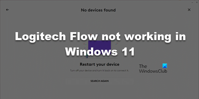 Logitech Flow not working in Windows 