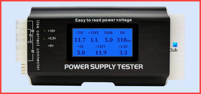 test the Power Supply Unit (PSU) of your computer