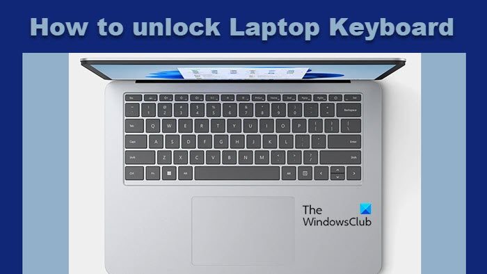 unlock Laptop Keyboard