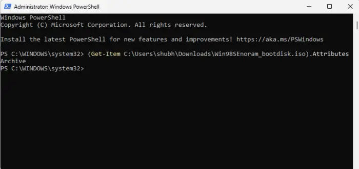 Verificar atributo usando PowerShell