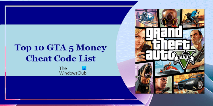 GTA 5 Money Cheat Code List