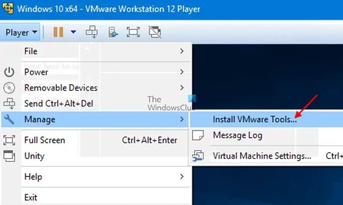 Install Vmware Tools