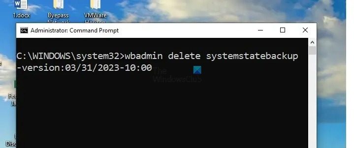Wsb Specific Backup Deletion Cmdlet
