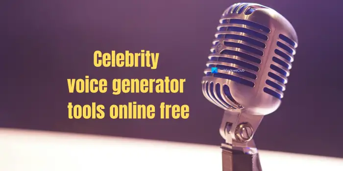 celebrity voice generator