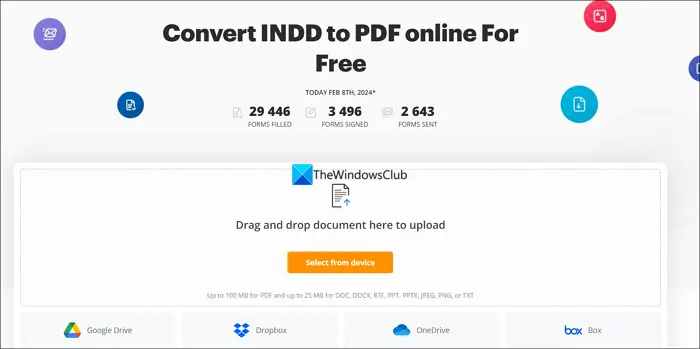 convert INDD file to PDF