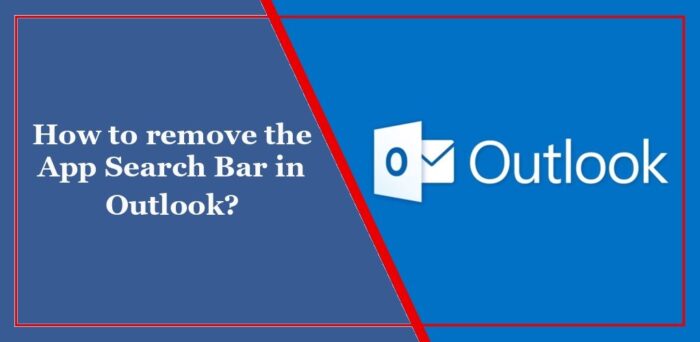 How to remove App Search Bar in Outlook?