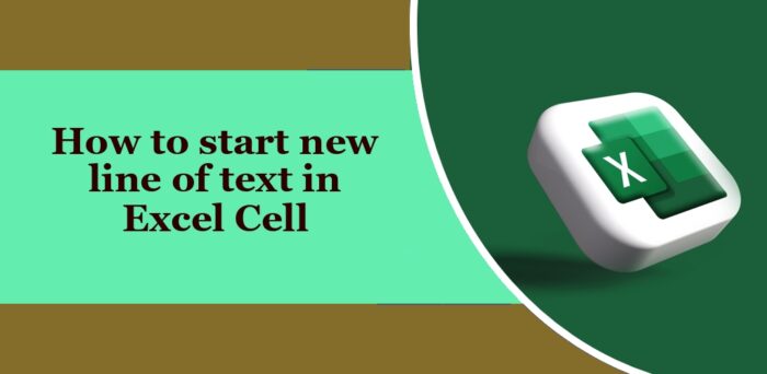 how-to-start-new-line-of-text-in-excel-cell