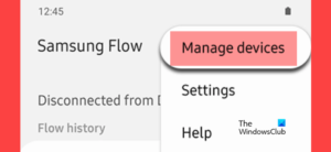 Fix Samsung Flow Connection issues