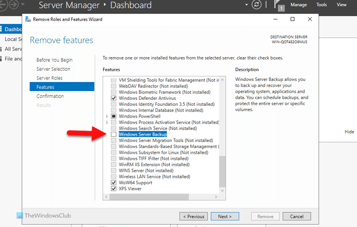 How to Start, Stop, Restart Windows Server Backup Service