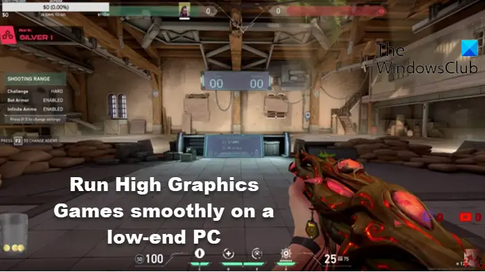 run High Graphics Games smoothly on a low-end PC