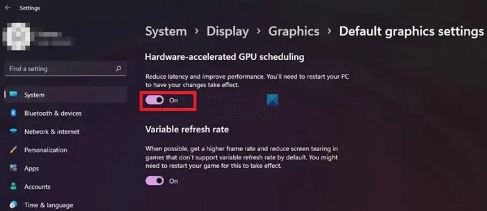 Enable Accelerated 3D Graphics Settings