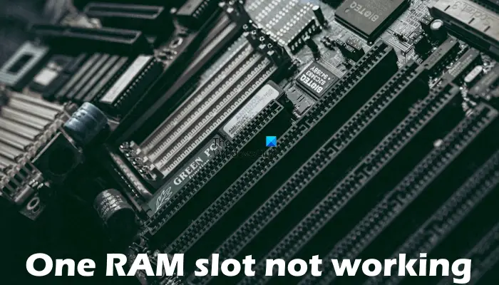 One RAM slot not working