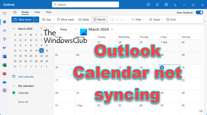 Outlook Calendar not syncing [Fix]