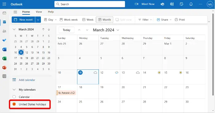 Outlook Calendar not syncing