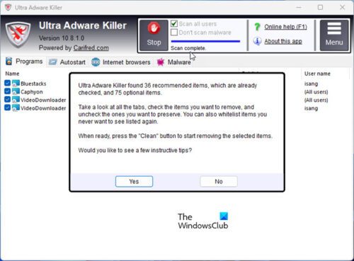 Best free Adware Removal Tool for Windows PC