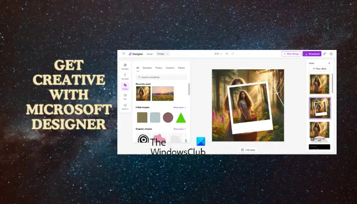 Get creative with Microsoft Designer