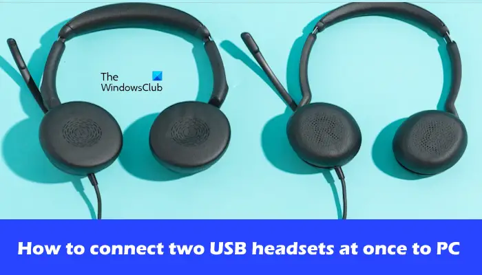 connect two USB headsets at once to PC