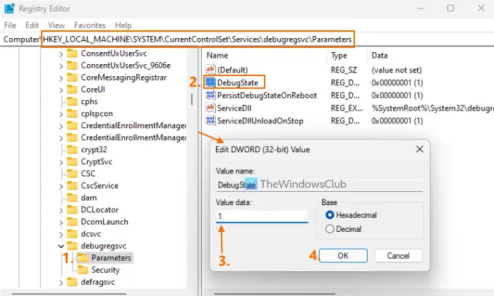 enable device discovery using registry