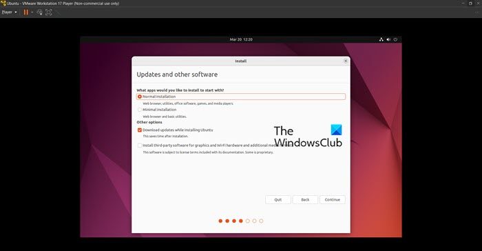 Install Ubuntu in VMWare Workstation