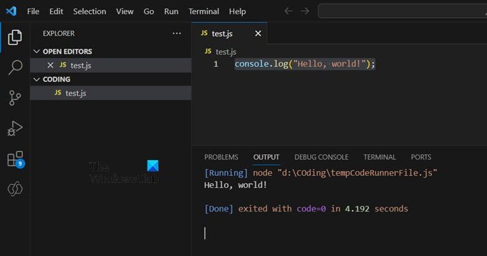 install JavaScript in VSCode