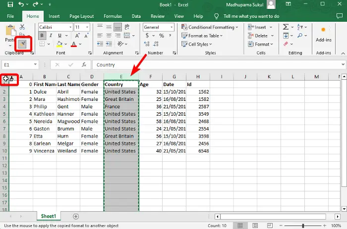 Make all cells the same size in Excel and google sheets
