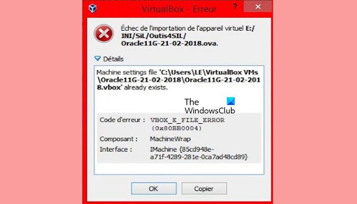 VirtualBox VBOX_E_FILE_ERROR 0x80bb0004