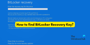 How to find BitLocker Recovery Key with Key ID in Windows 11